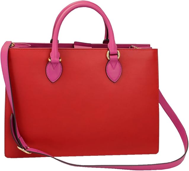 GUCCI ピンク ロゴ入り ビジネスバッグ